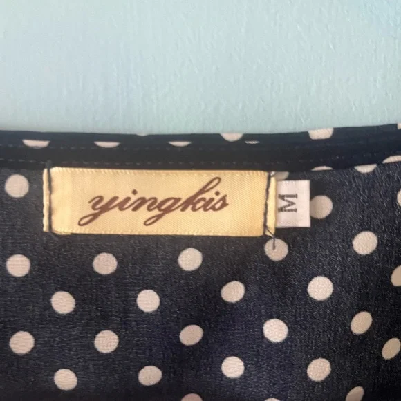 Women’s Polka Dot A-Line Loose Swing Dress Size M - Picture 4 of 13